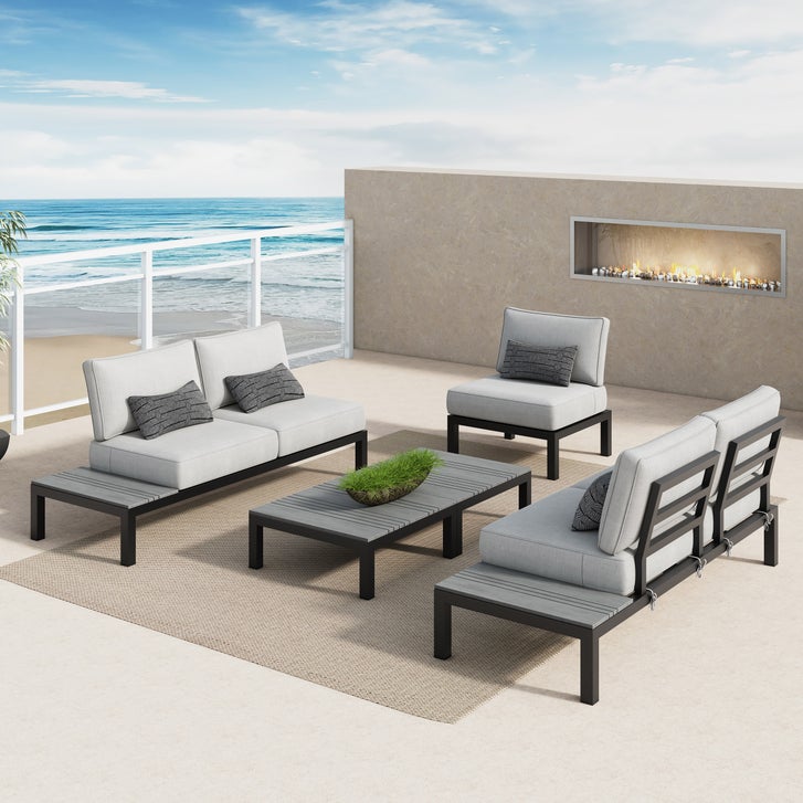 Colonial 5-piece Patio Sectional Conversation Set