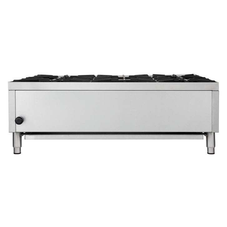 Forno Commercial 36 in Stainless Steel Gas 6 Burner Hotplate with Removable Burner Grates