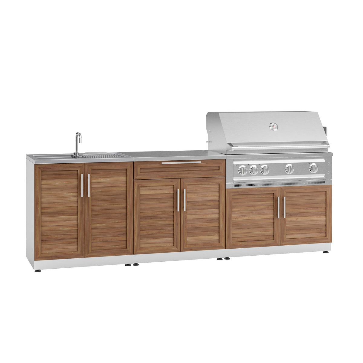 NewAge Products 5-piece Outdoor Kitchen Grove Set - Propane Gas