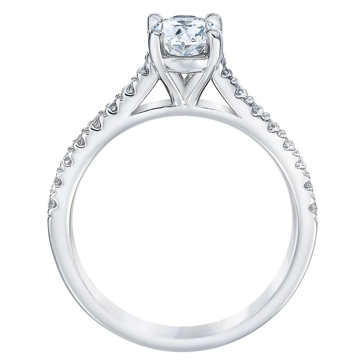 1.88 ctw Oval Cut and Round Brilliant, Clarity VS1, Colour G, Diamond Wedding Set