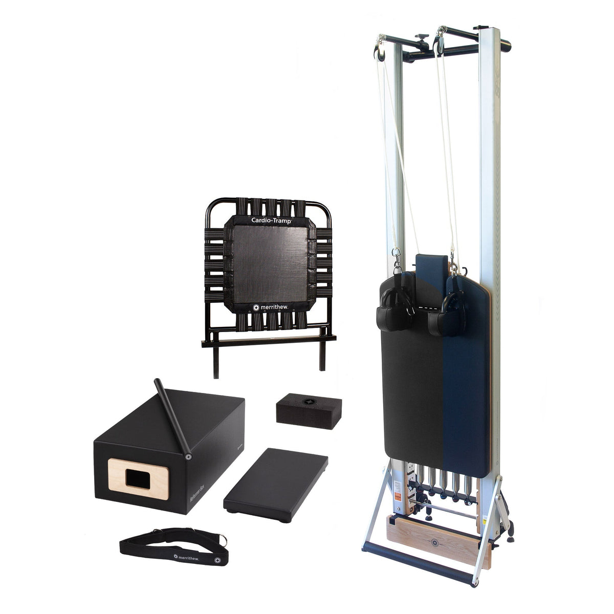At Home SPX Reformer Package with Vertical Stand and Cardio-Tramp by Merrithew