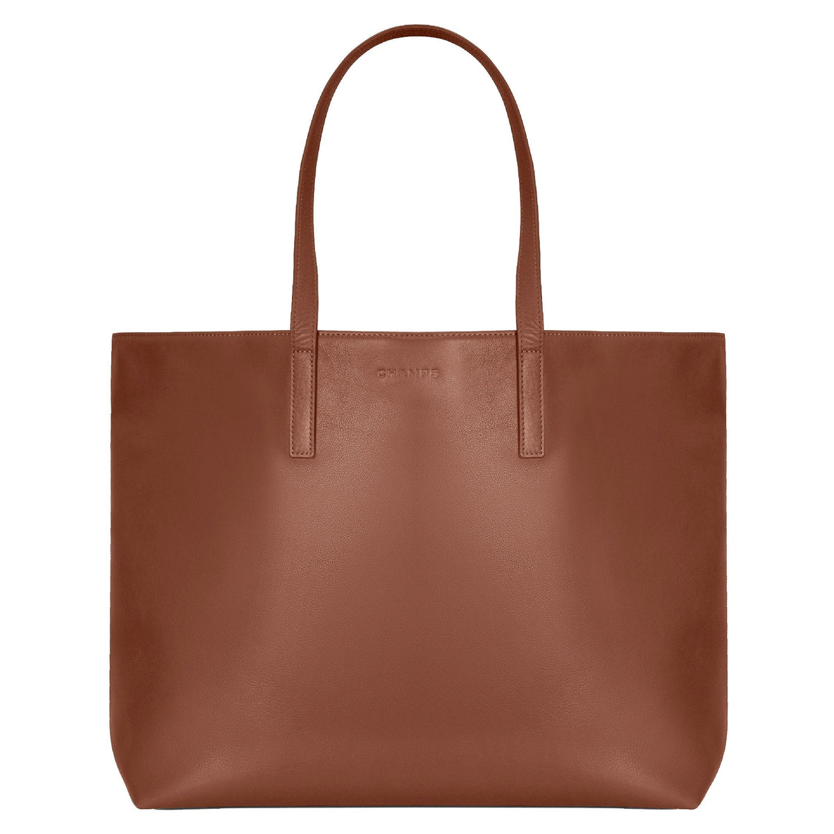 Champs Onyx Collection Leather Business Tote, 22 L