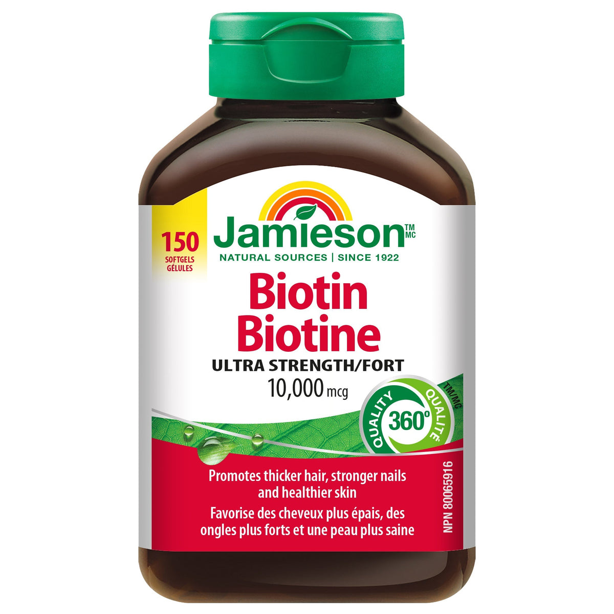 Jamieson Biotin 10,000 mcg, 150 Softgels
