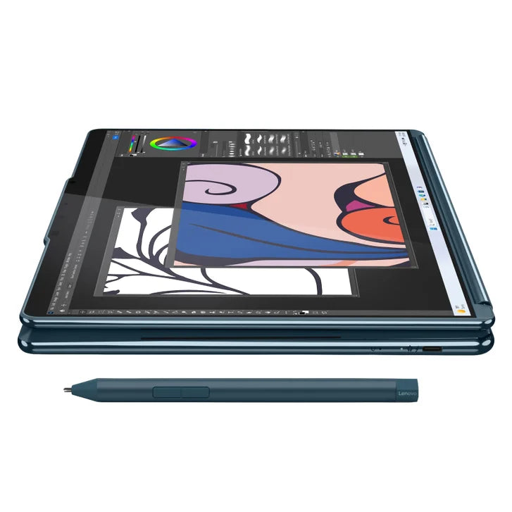 Lenovo Yoga Book 9i 13.3-in. Touchscreen Laptop, Intel Core Ultra 7 155U, 16GB RAM, 1TB SSD Bundle