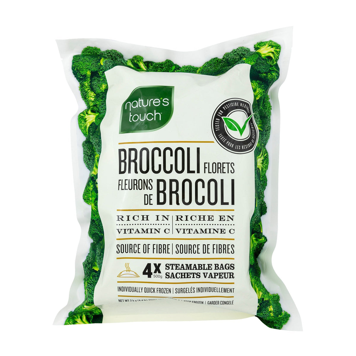 Nature's Touch Frozen Broccoli Florets, 2 kg