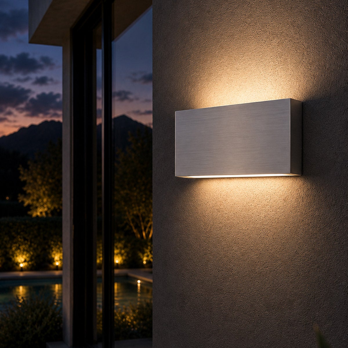 Light & Modern Lordon Style 10 in. Outdoor Rated LED Wall Sconce