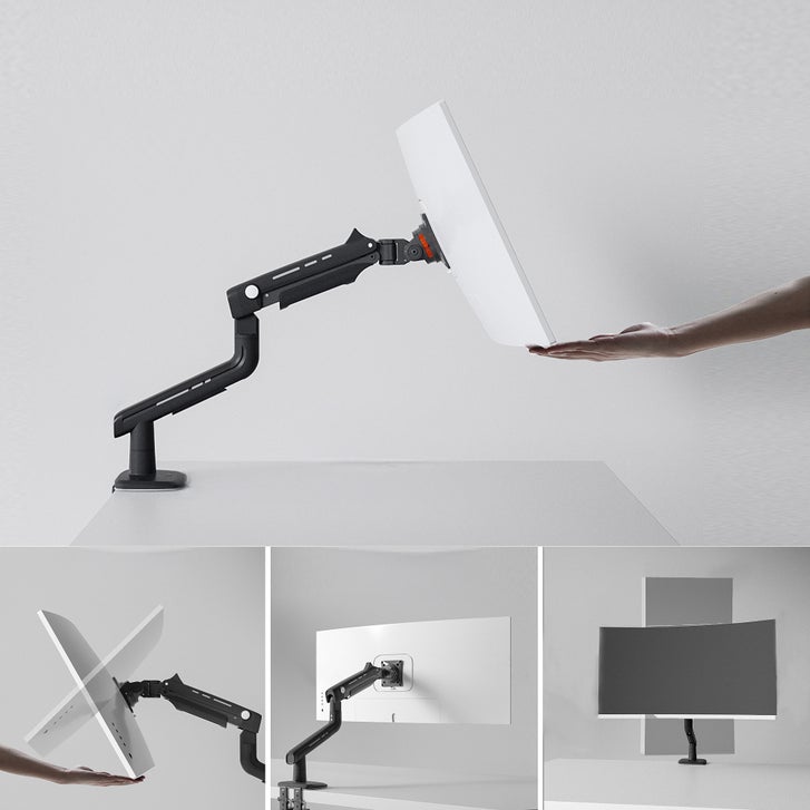 AVF 27" - 57" Huanuo Full Motion LED Single Desk Mount