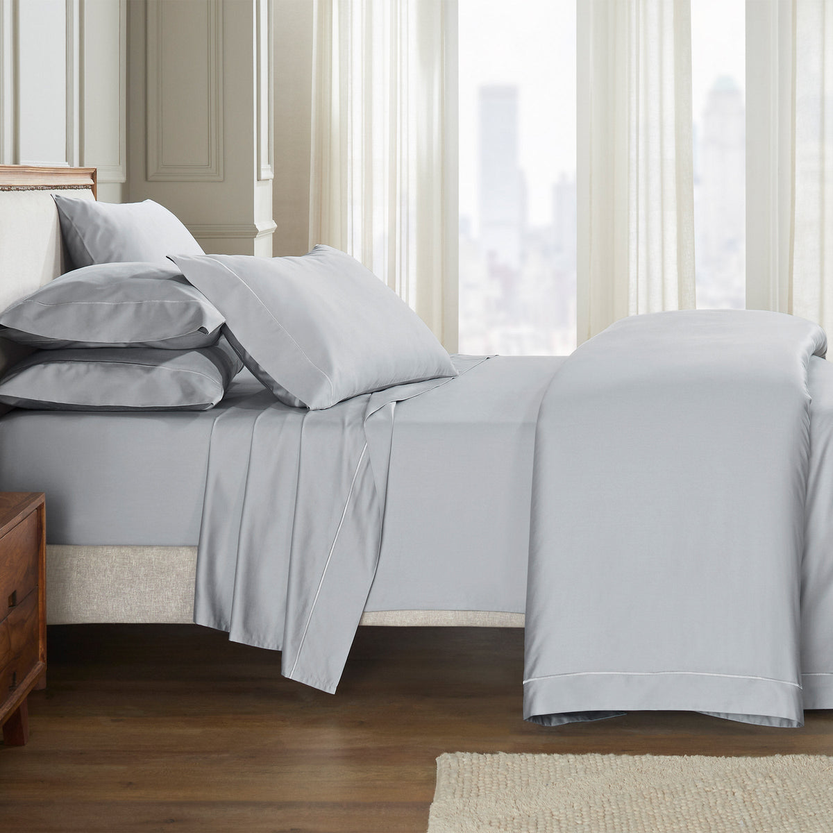 Maison Madeliene - Egyptian Cotton 800 Thread Count 7-piece Split King Sheet Set