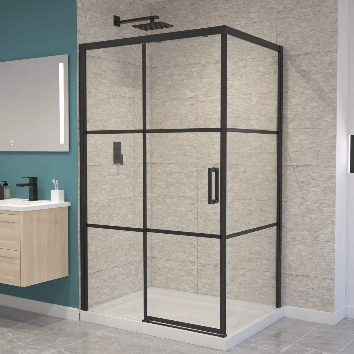 Appollo Bradford Shower Kit in Matte Black
