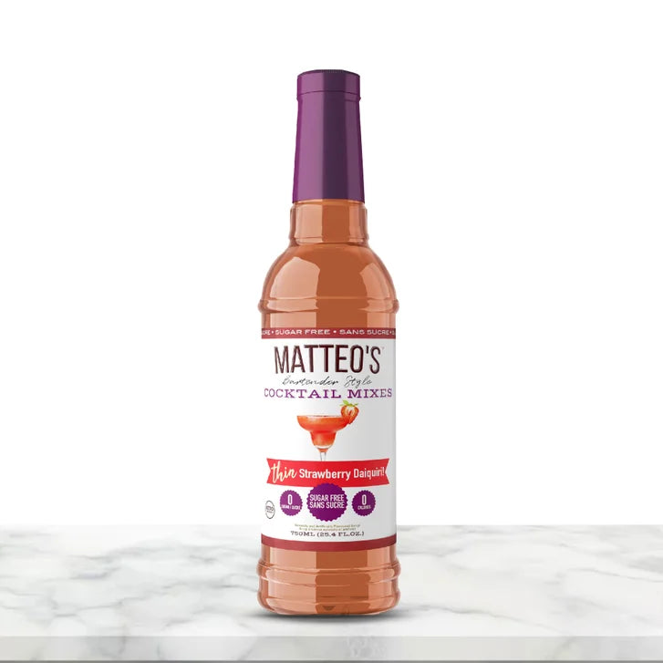 Matteo's Sugar-Free Cocktail Mix Variety Pack, 6 × 750 mL + 1 pump