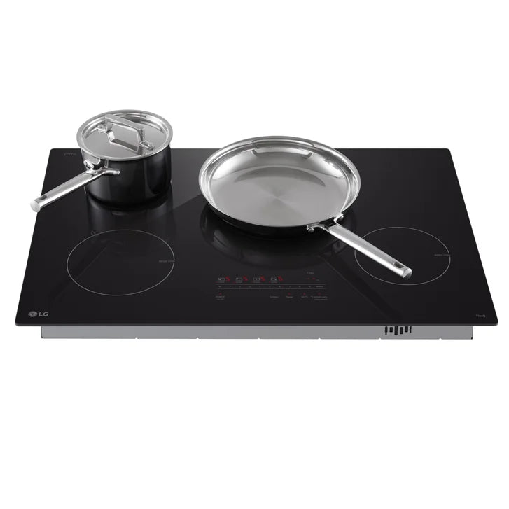 LG 30 in. Black Induction 4 Element Cooktop with SmoothTouch Glass Controls