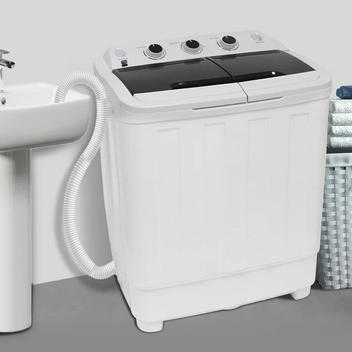 Kenmore 24 in. 2 in 1 Portable Compact Twin Tub Washer and Spin Dryer, 15.5 lbs. Capacity