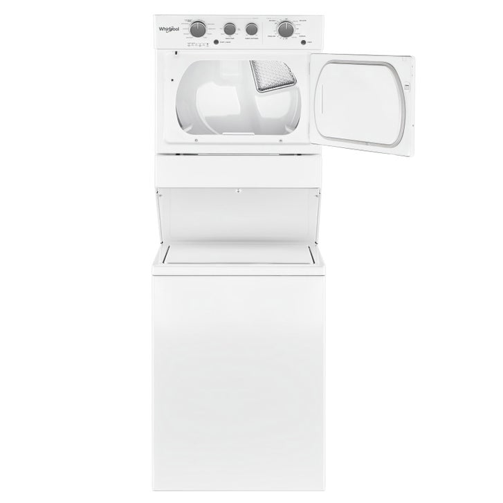 Whirlpool 27 in White Stacked Electric Laundry Centre with 4.0 cu. ft. I.E.C. Washer and 5.9 cu. ft. dryer