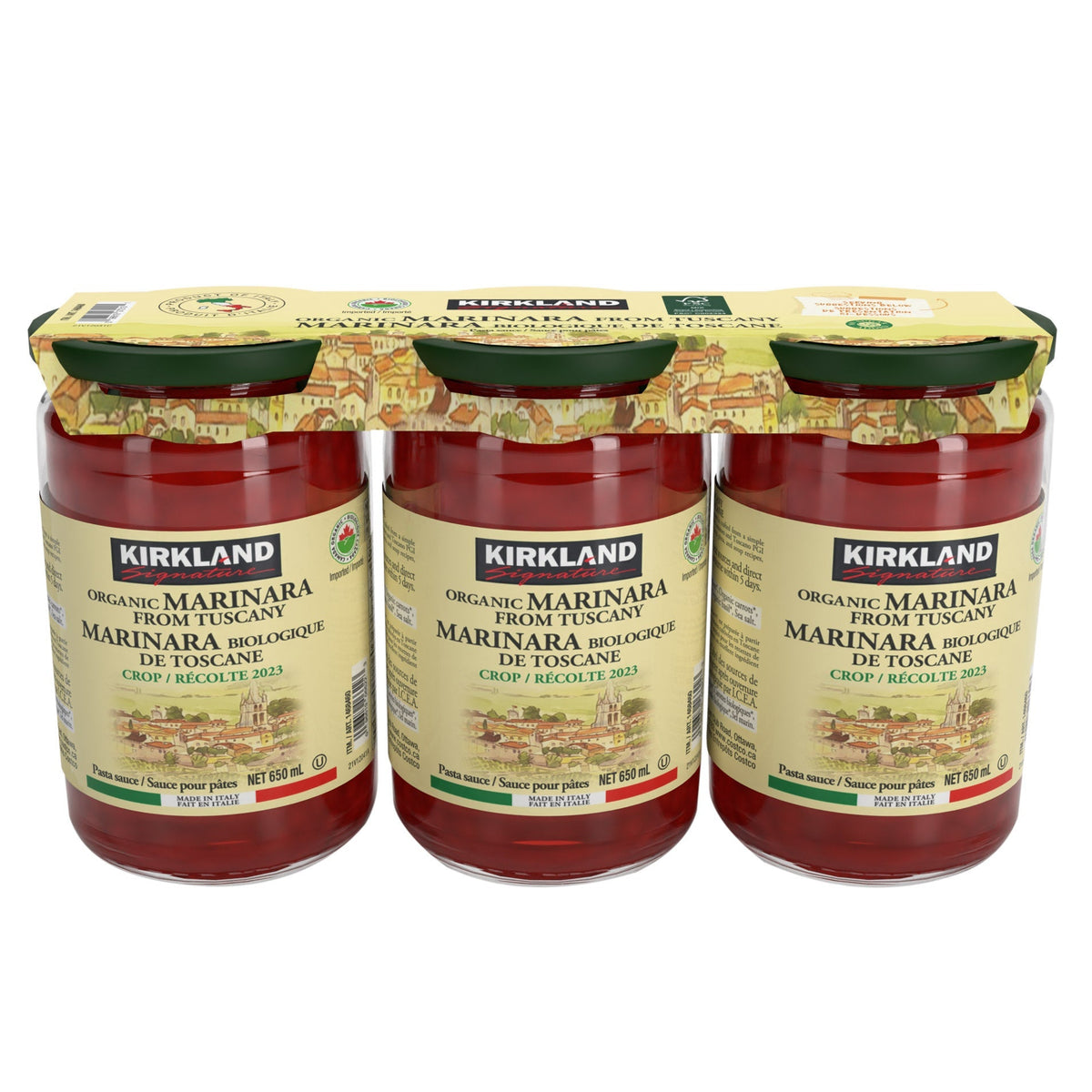 Kirkland Signature Organic Marinara from Tuscany, 3 x 650 mL