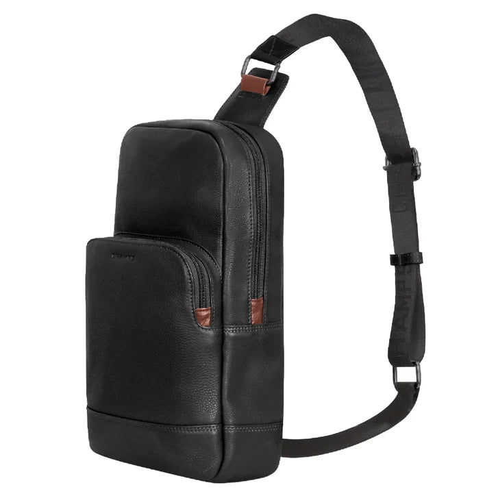 Champs Onyx Collection Leather Sling Bag