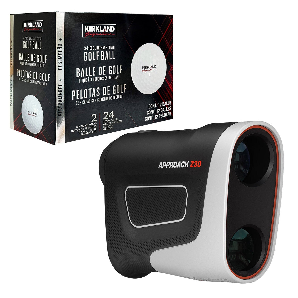Garmin Approach Z30 Golf Laser Range Finder with 24 Golf Balls
