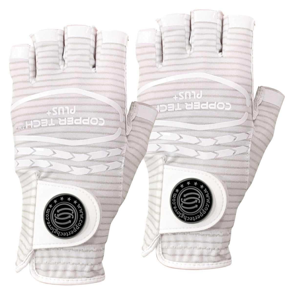 Copper Tech Women's Half Golf Glove, 2-pack