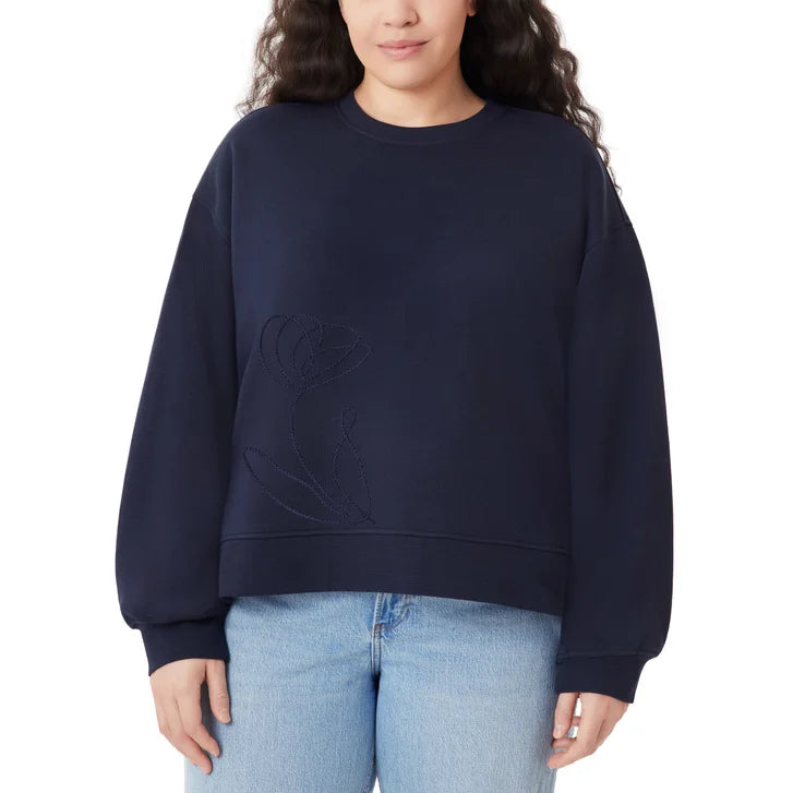 Scotch & Soda Women's Embroidered Crewneck Sweatshirt