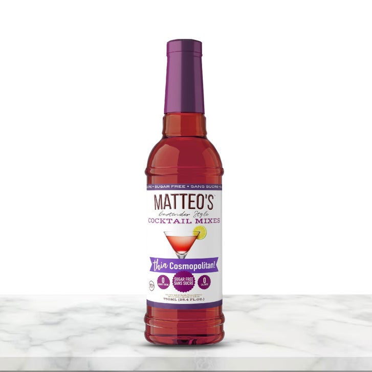 Matteo's Sugar-Free Cocktail Mix Variety Pack, 6 × 750 mL + 1 pump