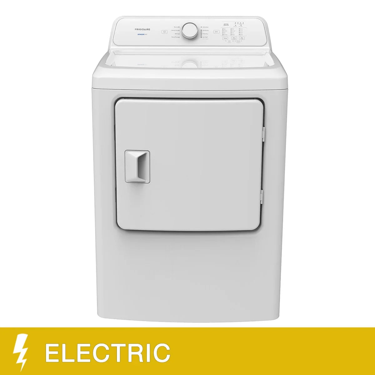 Frigidaire 27 in. 7.0 cu ft. White Electric Dryer with Sensor Dry Technology