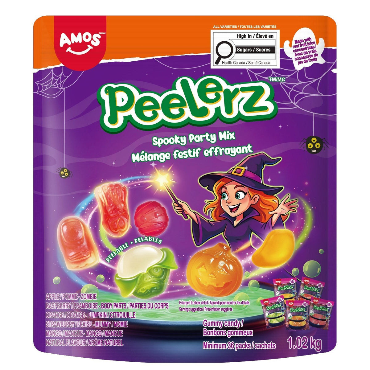 Amos Peelerz Halloween Spooky Party Mix, 1.02 kg