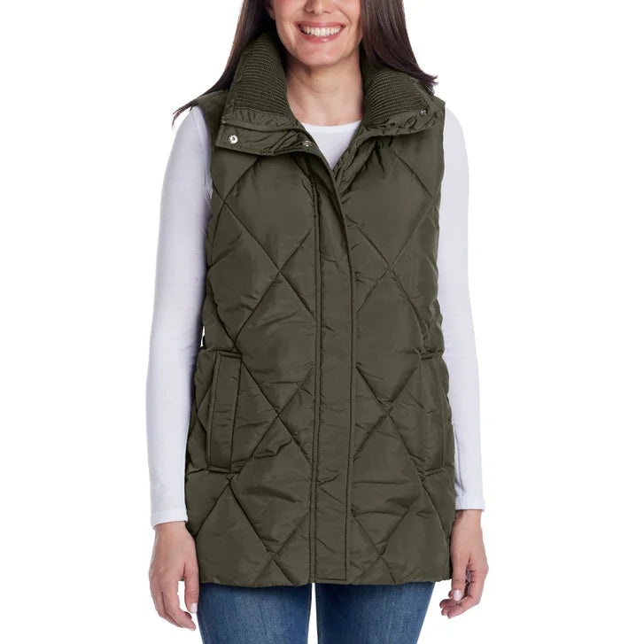 Weatherproof Women's Long Puffer Vest