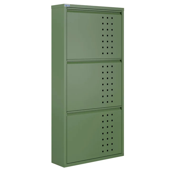 CEHA AYK 3-Door Metal Shoe Cabinet with Front Ventilation