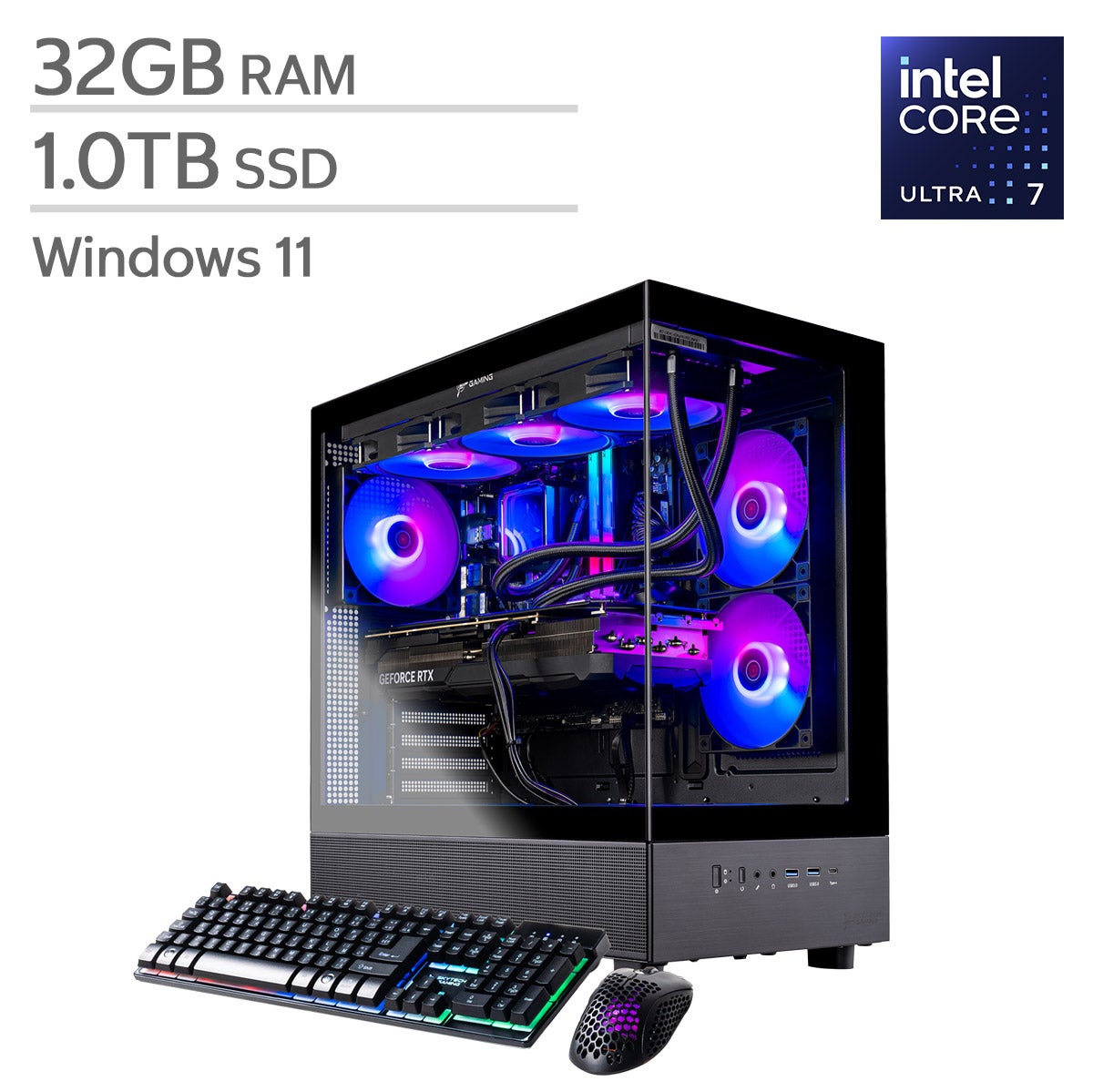 Skytech Azure 3 Gaming Desktop, Intel Core Ultra 7 265K - 32GB RAM, 1TB SSD, 8GB NVIDIA GeForce RTX 5060 Ti