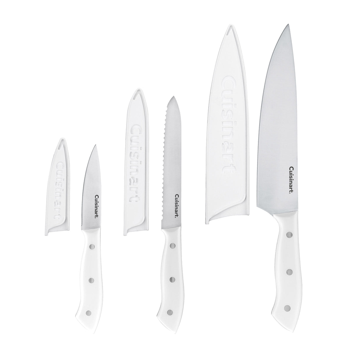 Cuisinart Triple-Rivet Knife Set with Sheaths, 3-piece