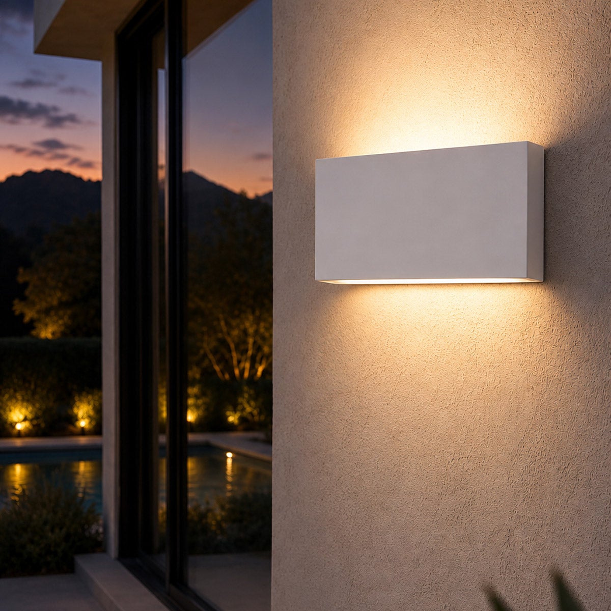 Light & Modern Lordon Style 10 in. Outdoor Rated LED Wall Sconce