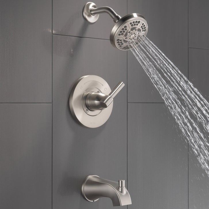Delta Becker Monitor 14 Series Single Handle Tub and Shower Faucet