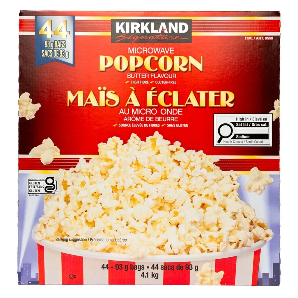 Kirkland Signature Microwave Butter Popcorn, 44-count