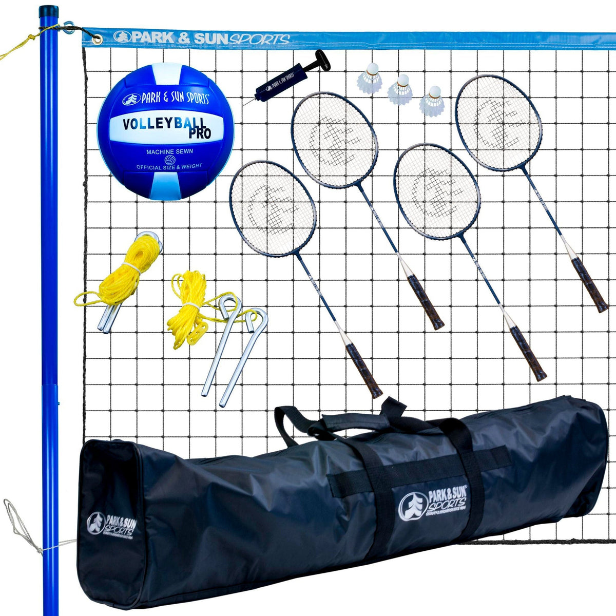 Park & Sun Sports Volleyball and Badminton Combo Set