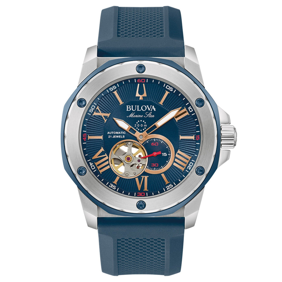 Bulova Marine Star Blue Sunray Dial Men's Watch