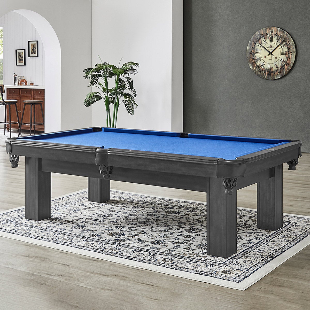 Beringer Cobalt 8 ft. Exotic Solid Wood Slate Billiard Table
