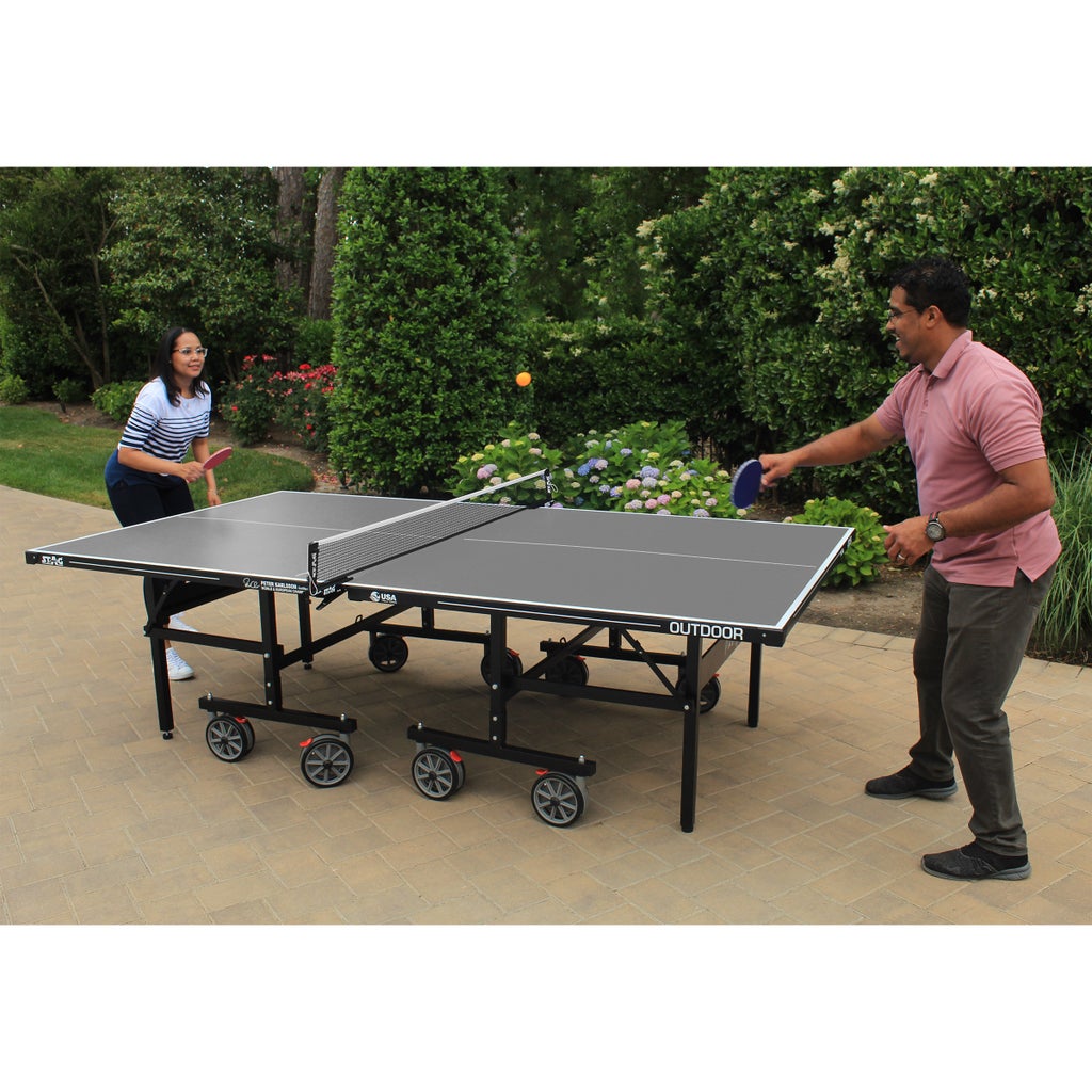 Stag Pacifica Outdoor Table Tennis Table Bundle