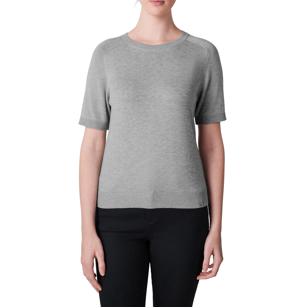 United Colors of Benetton Women’s Short Sleeve Crew Neck Sweater