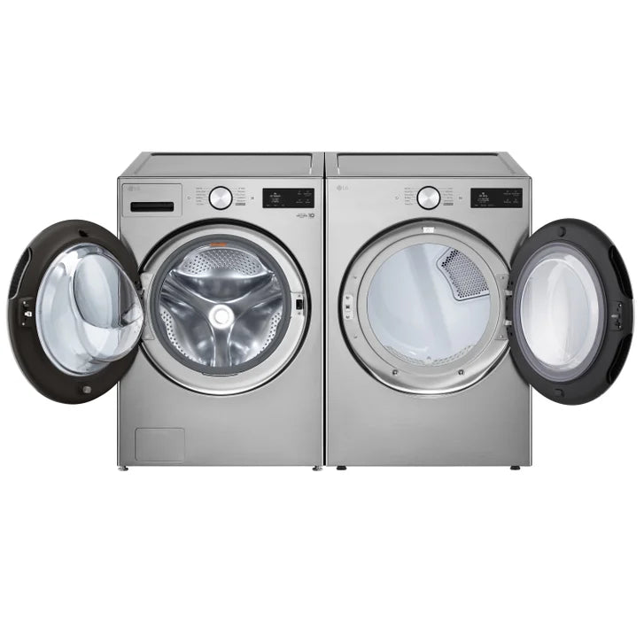 LG Laundry Bundle 5.8 cu ft. Front Load Washer and 7.4 cu ft. Electric Dryer