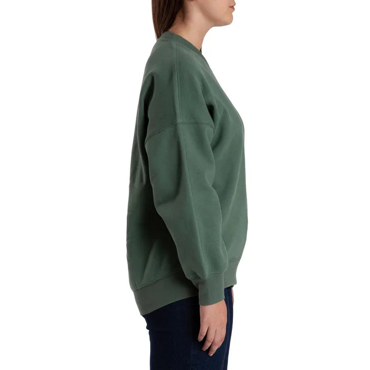 Lazypants Women's Fleece High-low Crewneck Sweatshirt