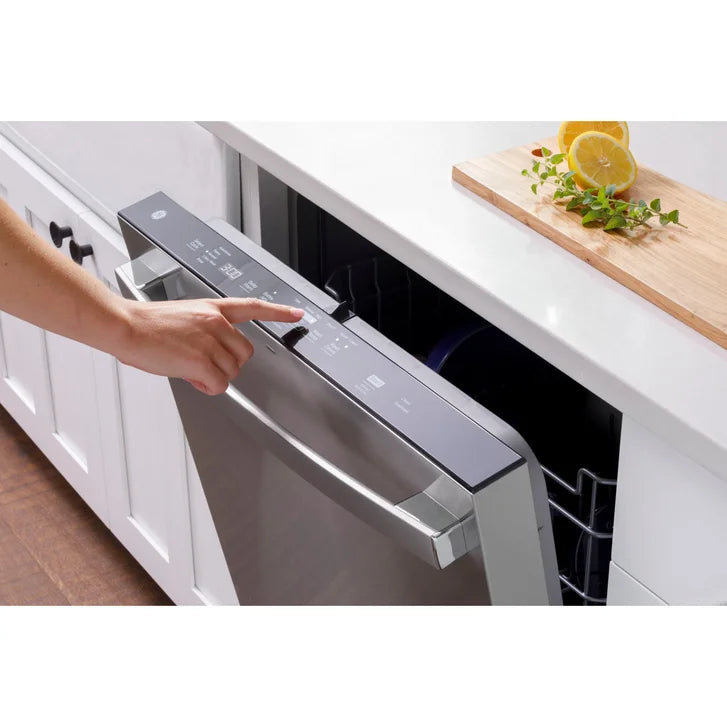 GE 24 in. Stainless Steel Top Control Built-In Dishwasher with Sanitize Cycle