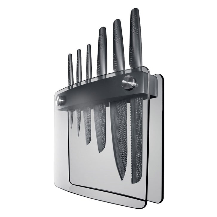 Cuisinepro iD3 Black Samurai Sakai Knife Block Set, 7-piece