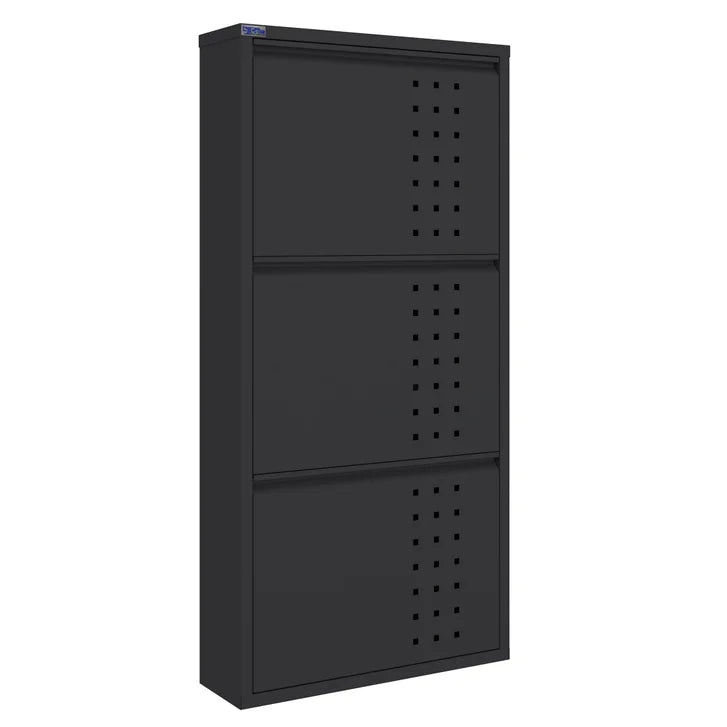 CEHA AYK 3-Door Metal Shoe Cabinet with Front Ventilation