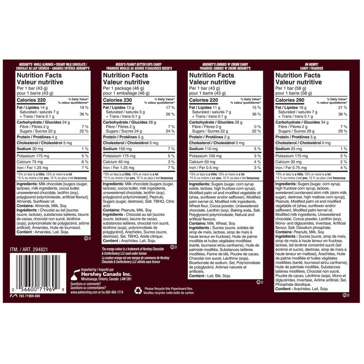 Hershey's Assorted Candy, 864 g