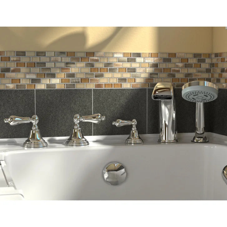 American Standard 30 in. × 60 in. Walk-in Bathtub with 26 Jet Air Spa System, Heated Blower and QuickDrain