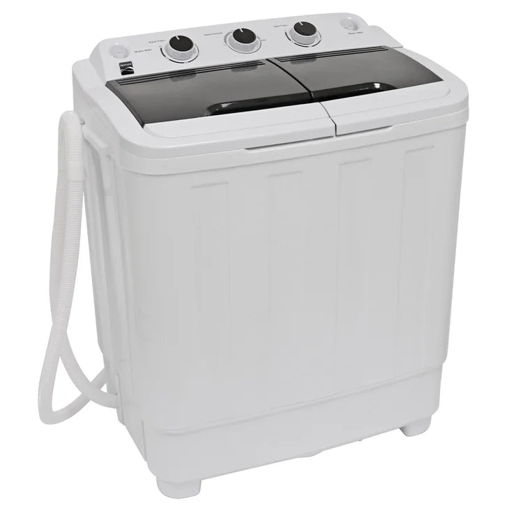 Kenmore 24 in. 2 in 1 Portable Compact Twin Tub Washer and Spin Dryer, 15.5 lbs. Capacity