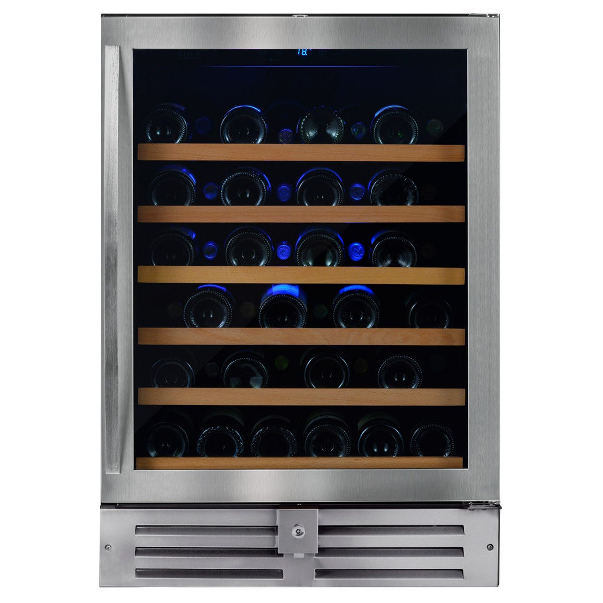 Wine Cell'R 46-bottle Built-in Single Zone Stainless-steel Wine Cellar