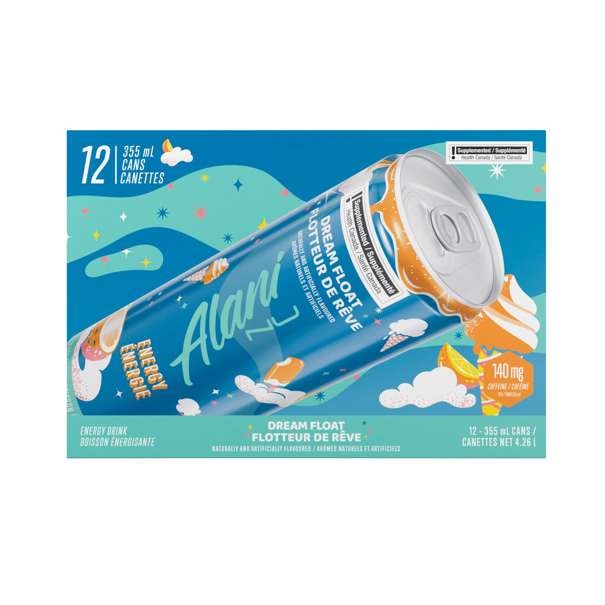 Alani Nu Energy Drink Dream Float 355 mL, 12-pack