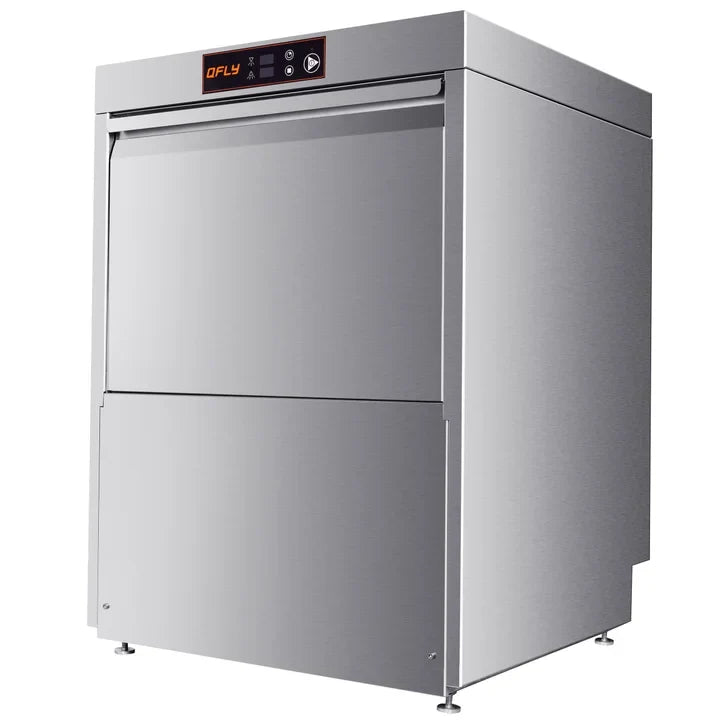 Forno 24 in. Stainless Steel Commercial Under-Counter Dishwasher with In-built Detergent and Rinse Aid Pumps