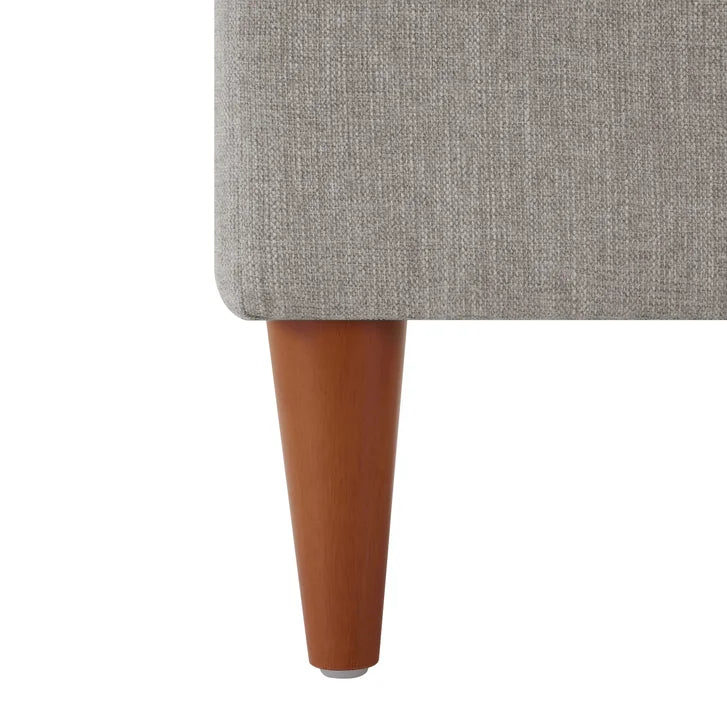 King Fabric Upholstered Storage Ottoman