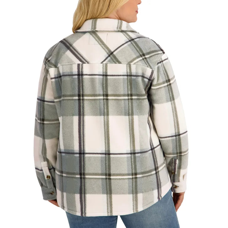 Sage Collective Women's Plush Shirt Jacket